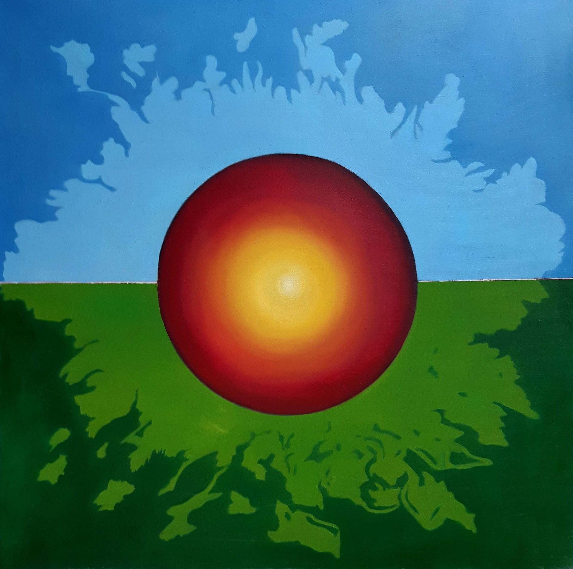 Kisugárzás 80 x 80 cm olaj, vászon