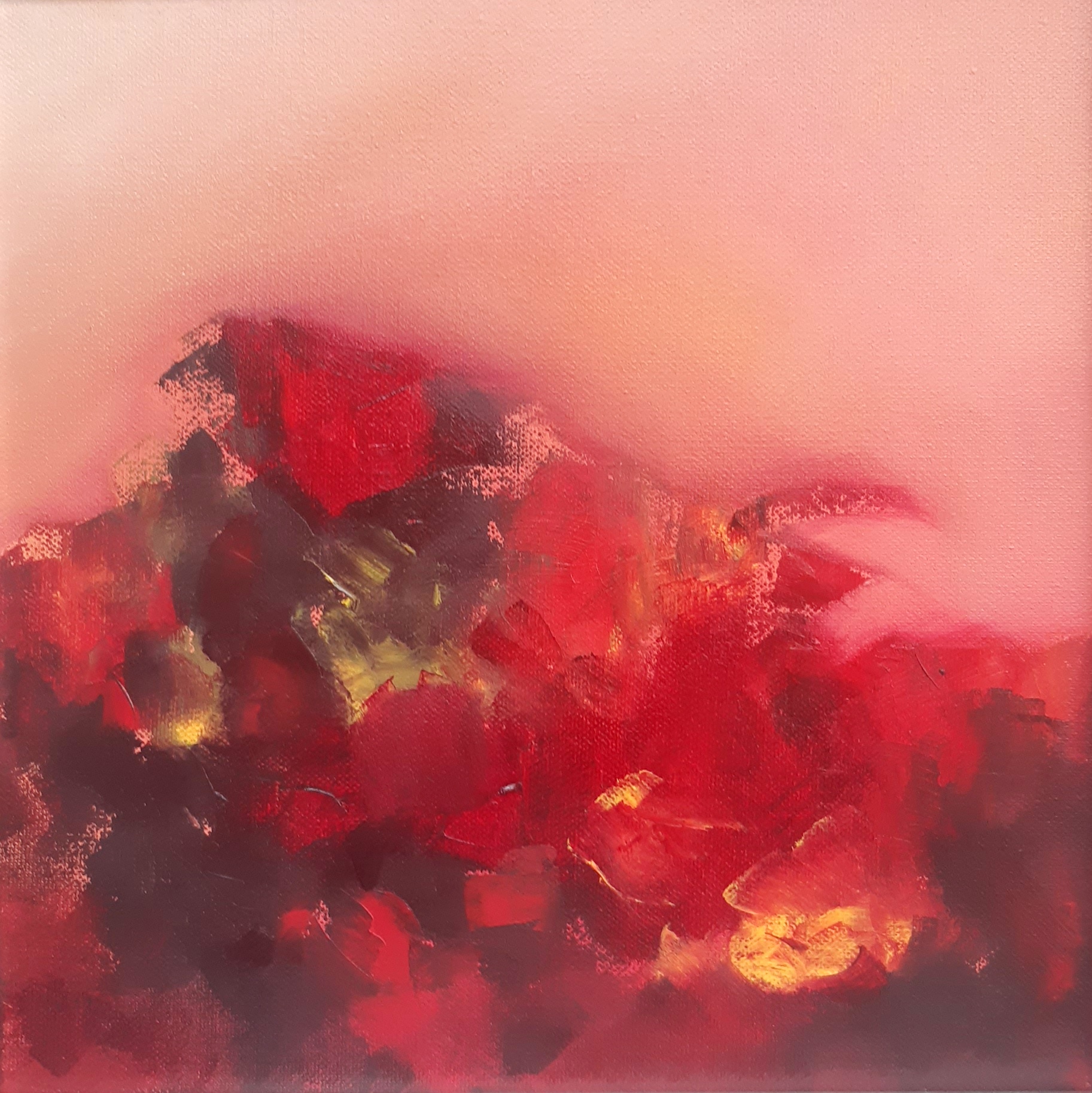 Halmozott állapot - olaj, vászon, 30 x 30 cm