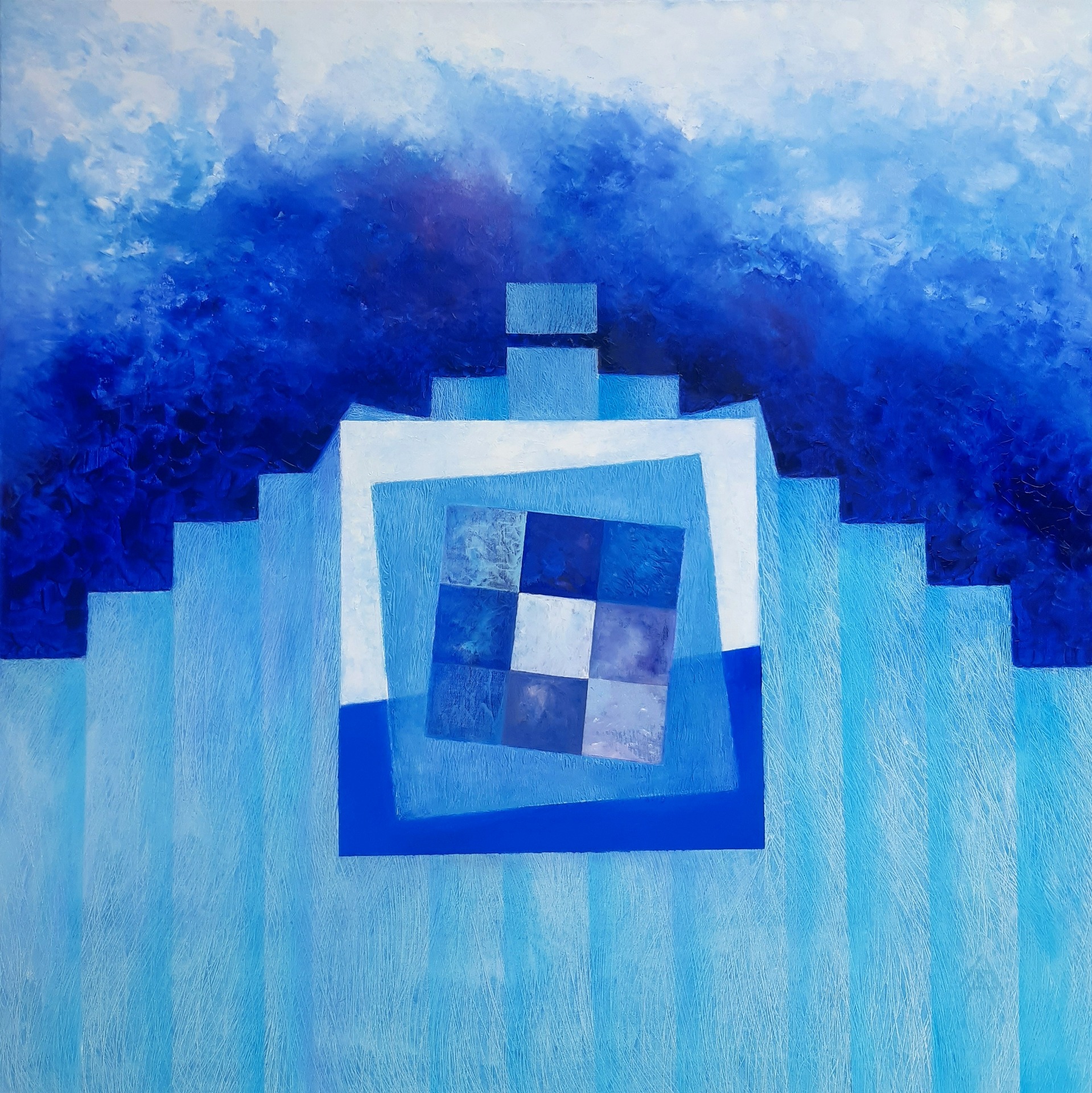 Kultúrák II. olaj, vászon, 80 x 80 cm  2026